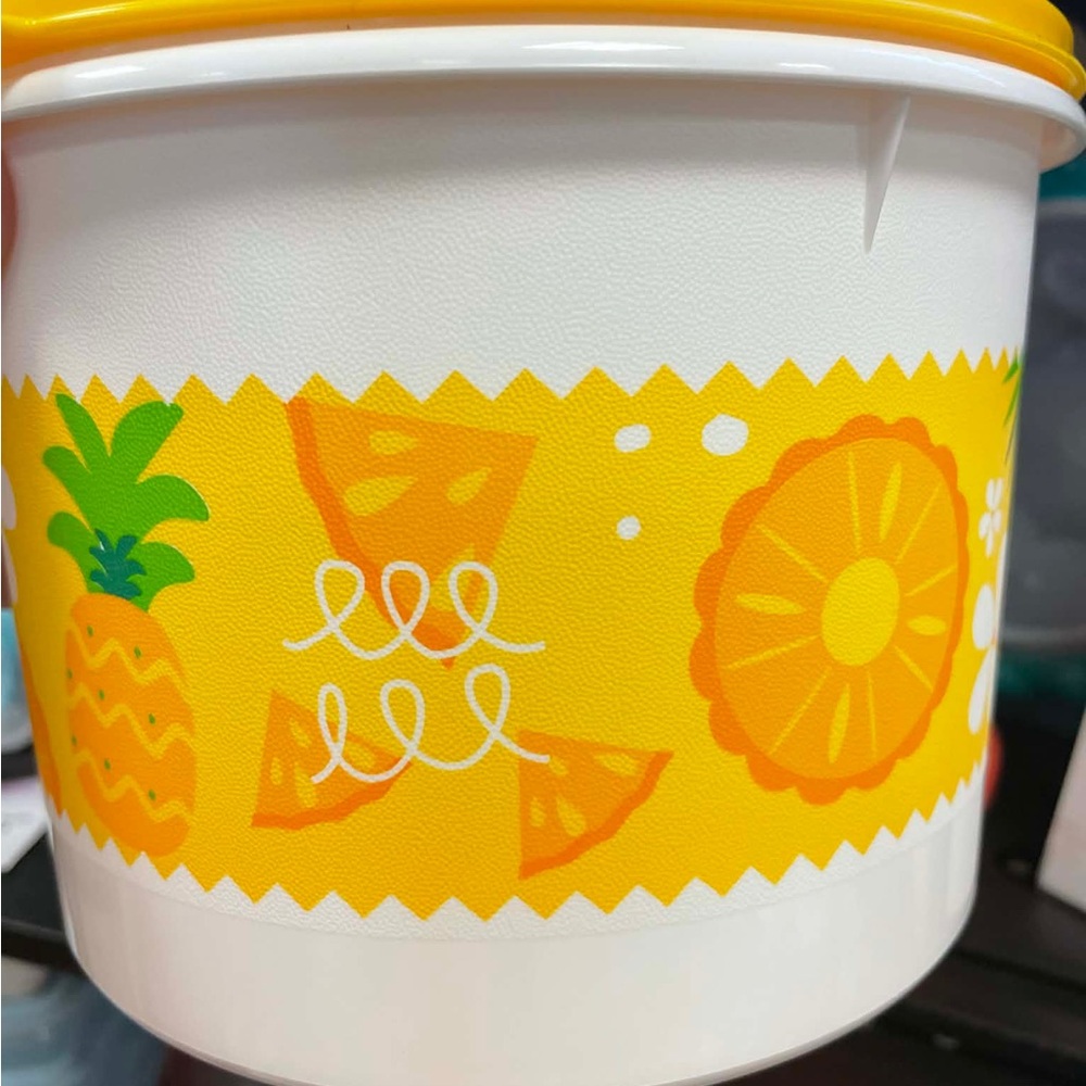 Tupperware Canisters in Citrus - set of 2 - Picture 3 of 3